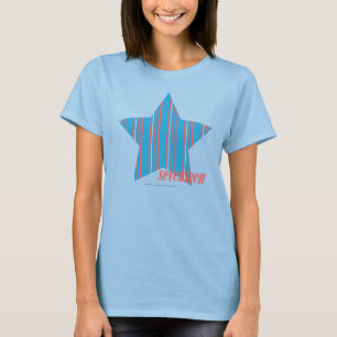 Dünnes Streifen-Aqua 2 T-Shirt