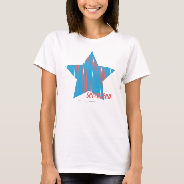 Dünnes Streifen-Aqua 2 T-Shirt (Vorderseite)