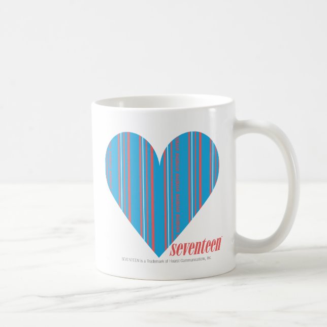 Dünnes Streifen-Aqua 3 Kaffeetasse (Rechts)