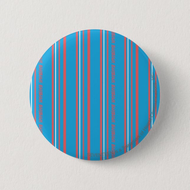 Dünnes Streifen-Aqua Button (Vorderseite)