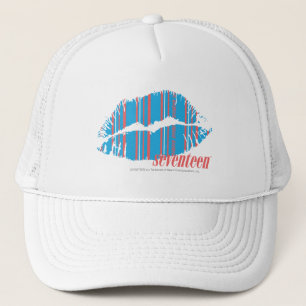 Dünnes Streifen-Aqua Truckerkappe