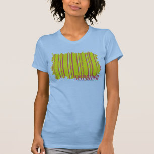 Dünnes Streifen-Gelb 2 T-Shirt
