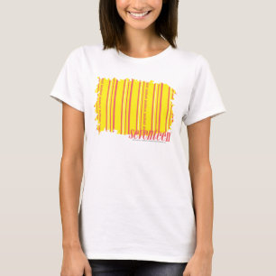 Dünnes Streifen-Gelb 2 T-Shirt