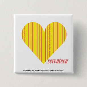 Dünnes Streifen-Gelb 3 Button