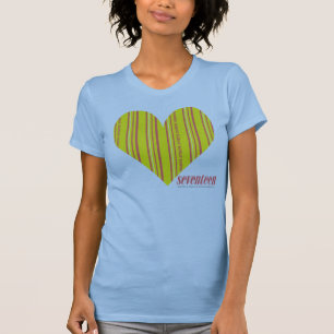 Dünnes Streifen-Gelb 3 T-Shirt