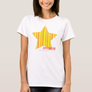 Dünnes Streifen-Gelb 4 T-Shirt
