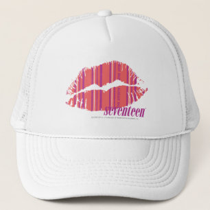 Dünnes Streifen-Rosa Truckerkappe