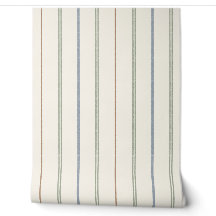 Dünnes vertikales Streifenmuster Boho neutral erdi