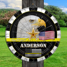 Dünngelbe Linie, amerikanische Flagge, Rücksendung