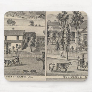 Dunnigan, Winters, Madison-Bauernhof Mousepad