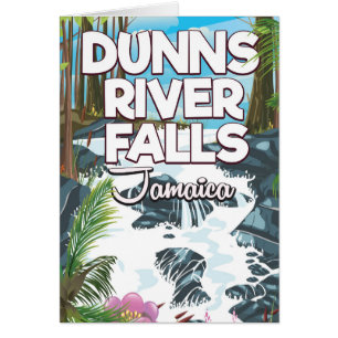 Dunn's River Falls Jamaika Reiseplakat