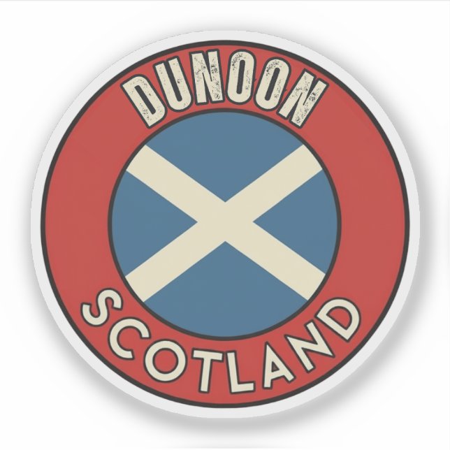 Dunoon, Schottland Aufkleber (Vorderseite)