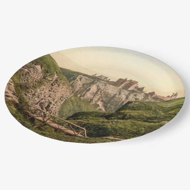 Dunottar Schloss, Stonehaven, Schottland Pappteller (Schrägansicht)