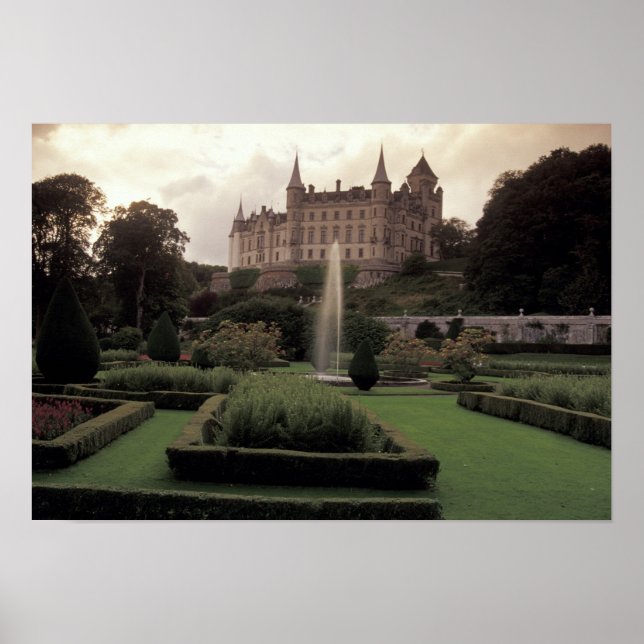 Dunrobin Castle, Schottland Poster (Vorne)