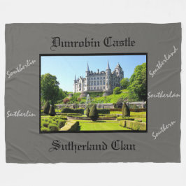 Dunrobin Castle & Scottish Sutherland Clan Fleecedecke
