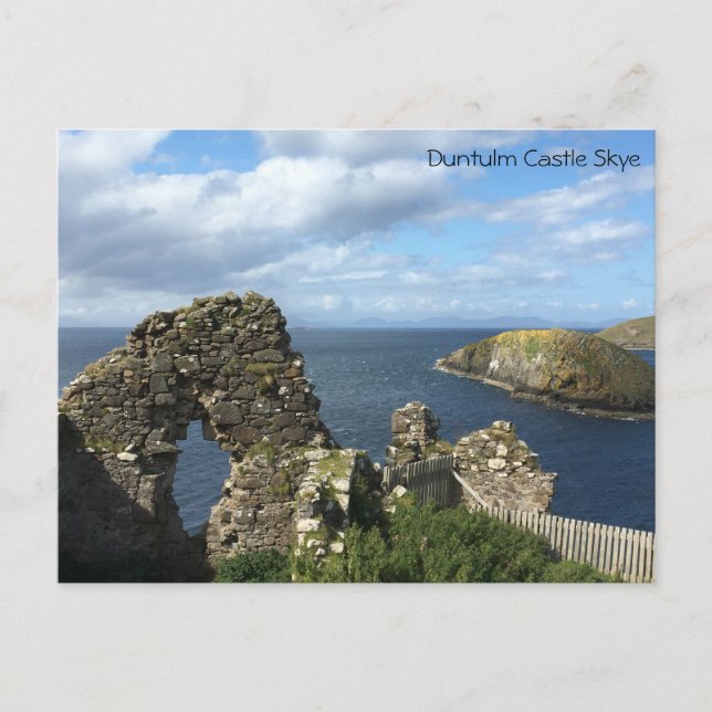 Duntulm Castle Skye Postcard Postkarte (Vorderseite)
