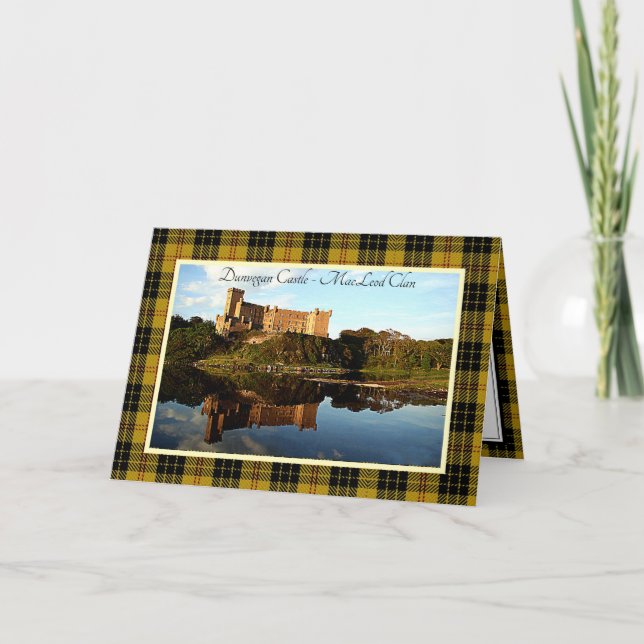 Dunvegan Castle MacLeod Clan Faltkarte Karte (Vorderseite)