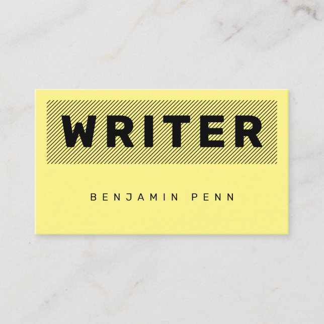 Duo brutal schwarz gelb visitenkarte (Vorderseite)