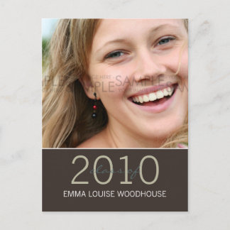 "Duo" Dark Tan Abschluss Einladung