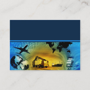 Duo de carte de visite de modèle de logistique de