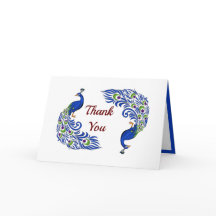 Duo Peacock Plié Merci Cartes