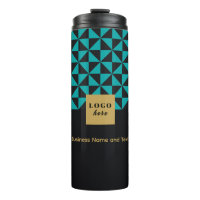 Duo schwarz und aquamarin - Geschäftslogo Thermal