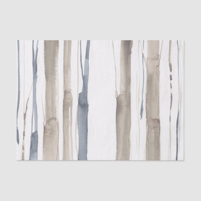 Duo Tone Trees II Seidenpapier (Vorderseite)