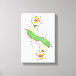 Duo Vogel Leinwanddruck