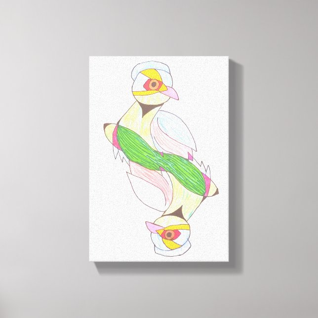 Duo Vogel Leinwanddruck (Vorderseite)