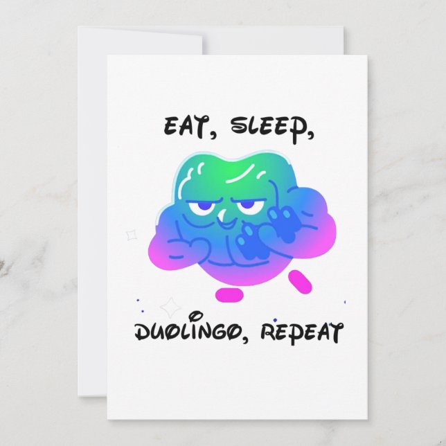 Duolingo Einladung (Vorderseite)