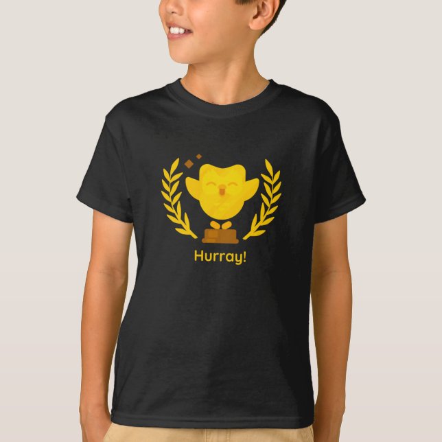 Duolingo Trophy Klassischer T - Shirt (Vorderseite)
