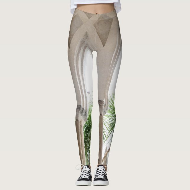 Duomo di Amalfi Garden #1 #travel #wall #art Leggings (Vorderseite)