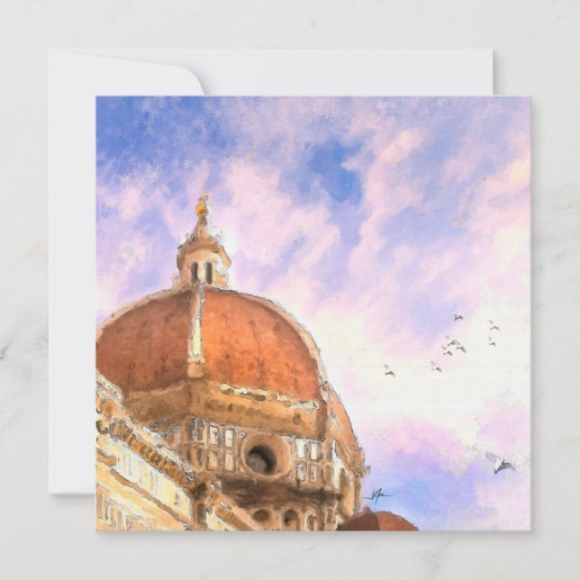 Duomo di Florenz Italien Mitteilungskarte (Vorderseite)
