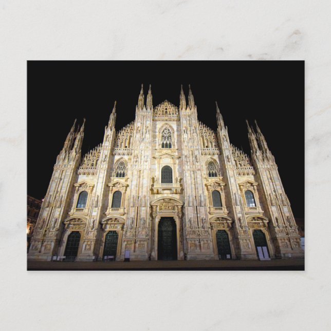 Duomo di Milano - Italie à la carte postale de nui (Devant)