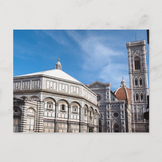 Duomo und Baptisterium Florenz Postkarte (Vorderseite)