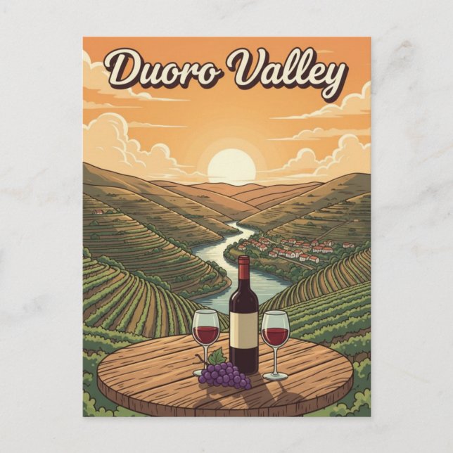 Duoro Valley Portugal Travel Postkarte (Vorderseite)