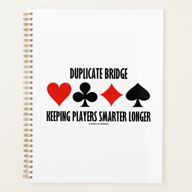 Duplikatbrücke Behaltend Spieler schlauer länger Planer (Vorderseite)