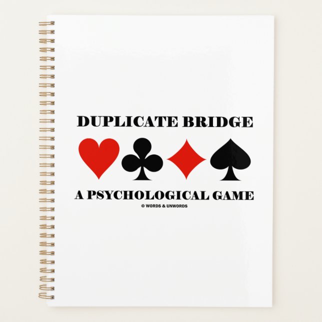 Duplikatbrücke ein psychologisches Spiel Planer (Vorderseite)