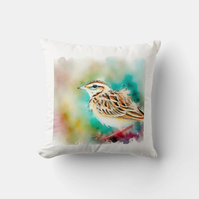 Duponts lark 131024AREF131 - Watercolor Kissen (Vorderseite)