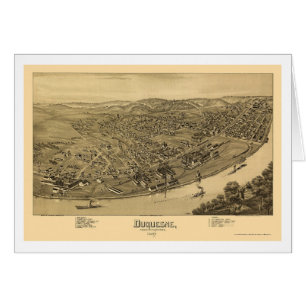 Duquesne, carte panoramique de PA - 1897
