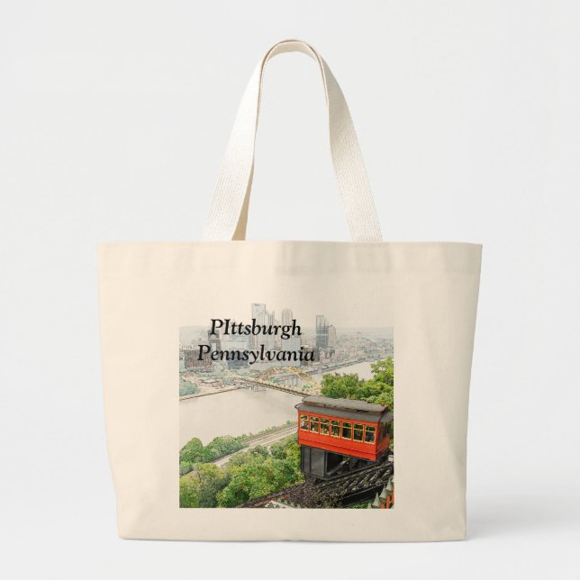 Duquesne Incline in Pittsburgh Pennsylvania Jumbo Stoffbeutel (Vorne)