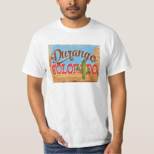 Durango Colorado Cartoon Desert Vintage Travel T-Shirt