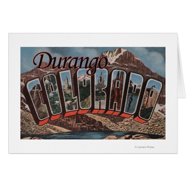 Durango, Colorado - Scènes de grandes lettres (Devant horizontal)