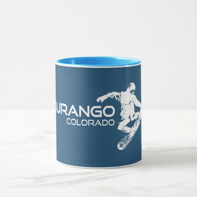 Durango Colorado Snowboarder Tasse (Zentrum)