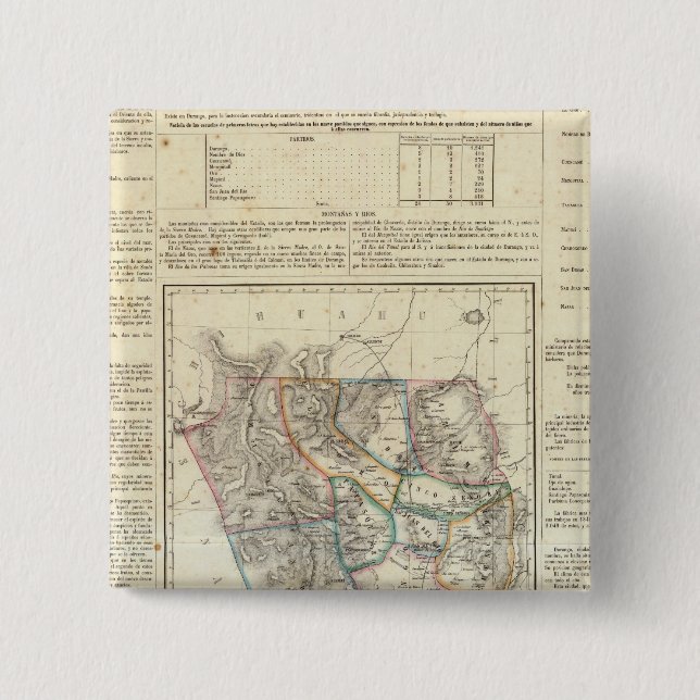 Durango, Mexiko Button (Vorderseite)