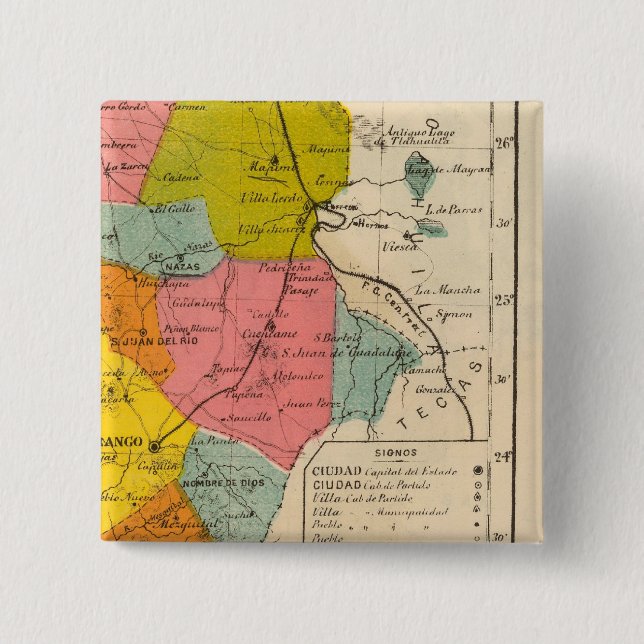 Durango, Mexiko Button (Vorderseite)