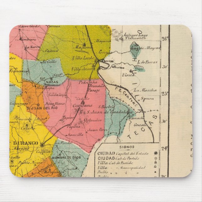 Durango, Mexiko Mousepad (Vorne)