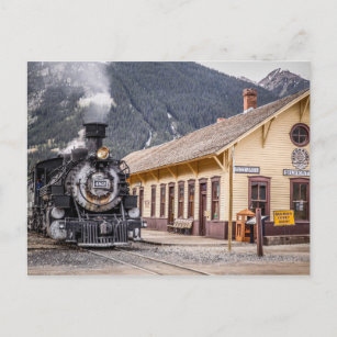 Durango Silverton Train at the Silverton Depot Postkarte