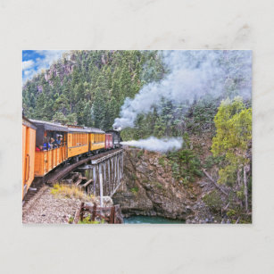 Durango und Silverton Bahn Locomotive Blowdown Postkarte