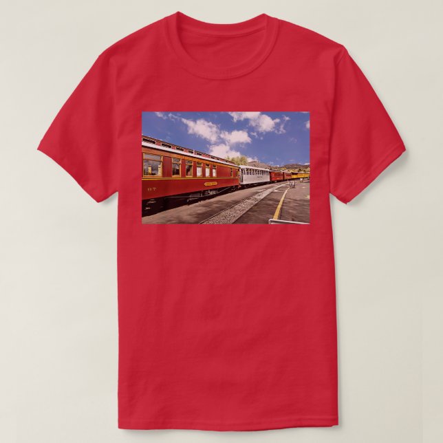 Durango und Silverton: Personenwagen im Schienenve T-Shirt (Design vorne)